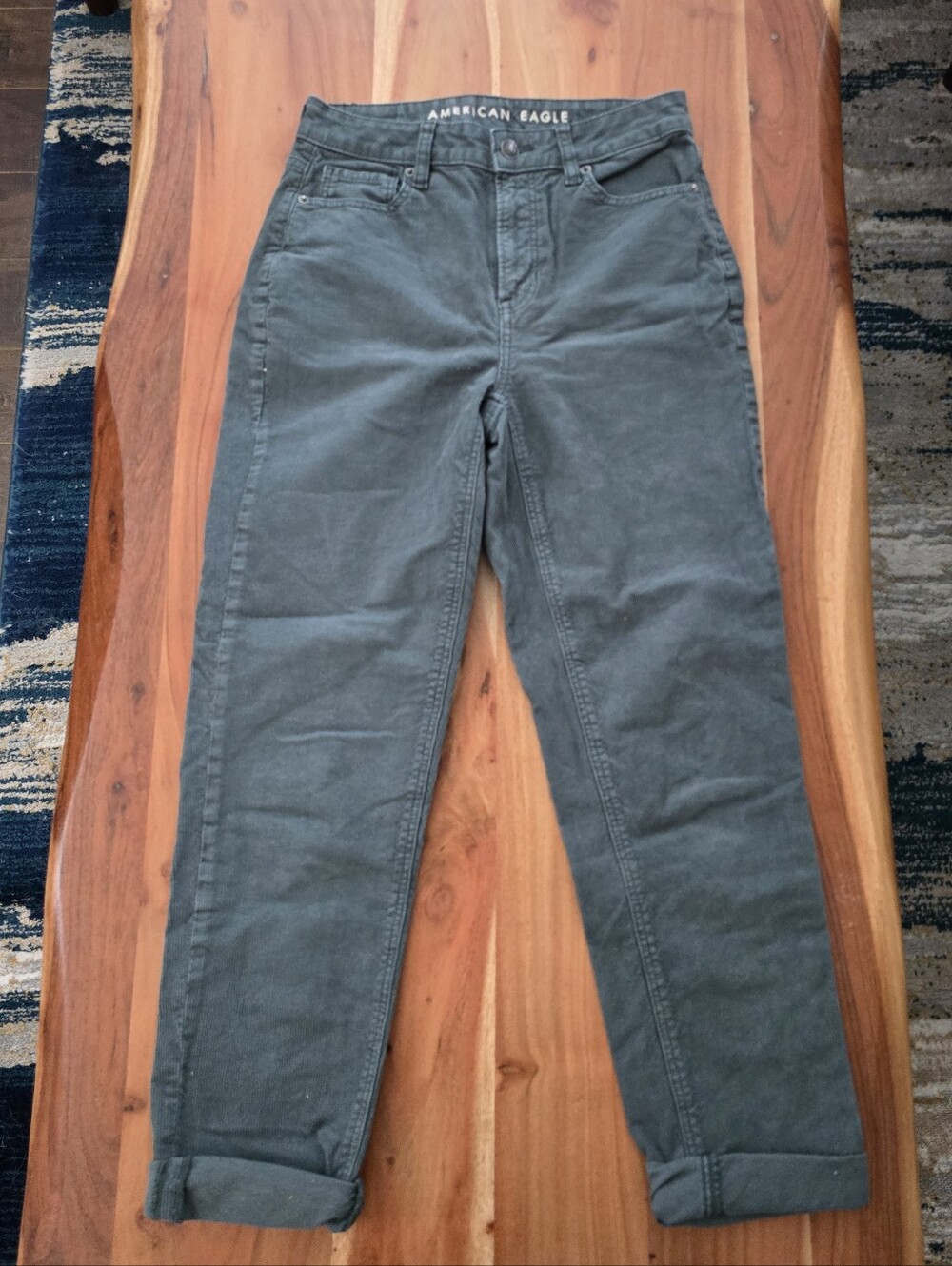 American Eagle Outfitters Olive Green Corduroy Jeans